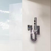 Zeecry Premium Grey Bidet Sprayer Set with Faucet Angle Valve, High-Pressure Spray Gun for Toilet & Bathroom Cleaning, 2m Hose, Wall Mount, 1/2" Connector