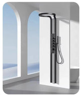 ZeeCry Stainless Steel 304 Wall Mounted Shower Panel System with Hot and Cold Dual Knob Control | Premium Thermostatic Shower Mixer for Bathroom | Sleek Modern Design | Durable & Rust-Free