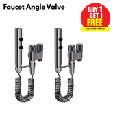 Zeecry Grey Bidet Shower Spray Set with 2-in-1 Angle Valve, High-Pressure Spray Gun, 2m Telescopic Hose, Wall Mount, Toilet & Bathroom Cleaning Use Buy one get one free