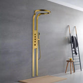 Golden Round Shower Panel