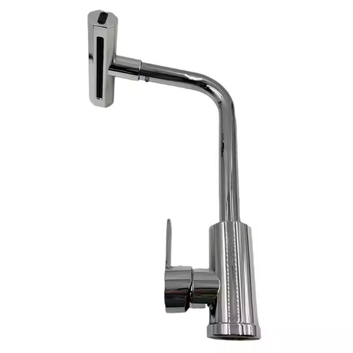 Zeecry Full Brass Kitchen Sink Tap | 4-Mode Pull-Down Faucet | 360° Swivel | Single Lever | Multi-Angle Spray | Sleek Matte Finish | Heavy-Duty Design | 5-Year Warranty | Hot & Cold Mixer (Brass)