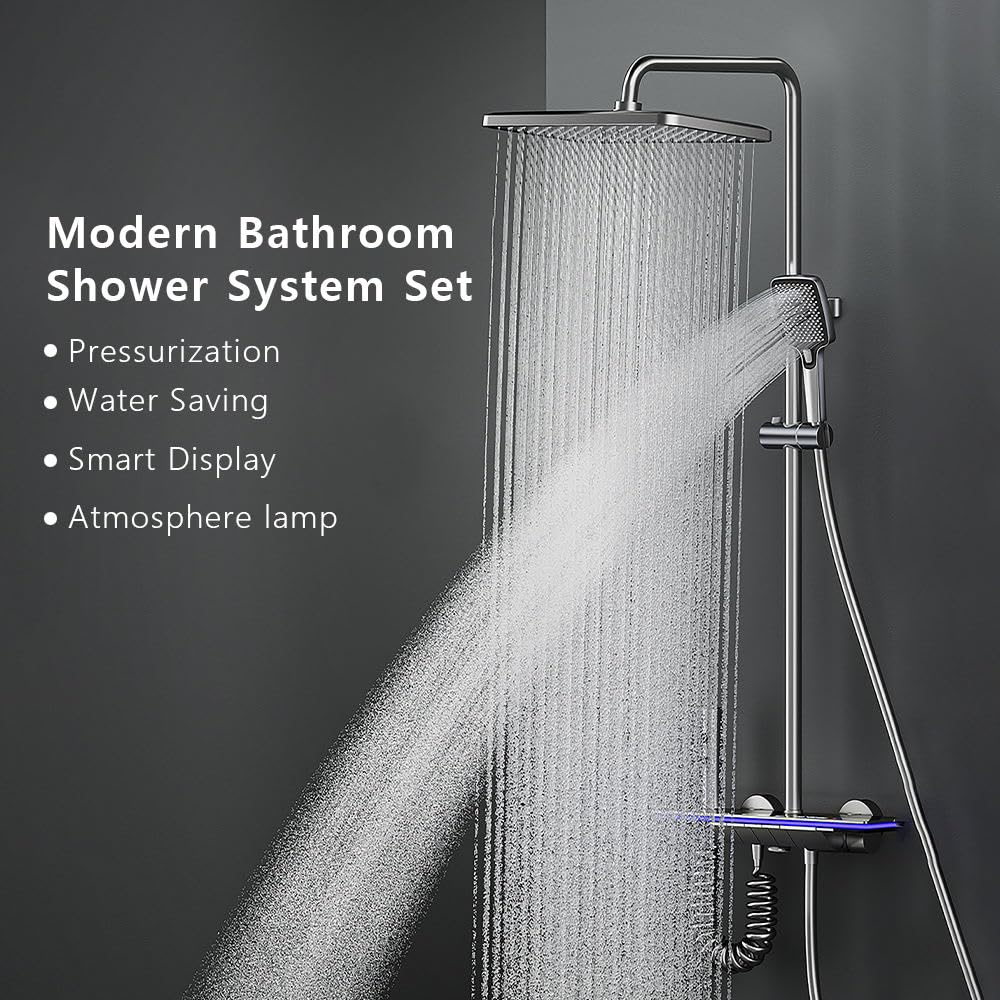 Grey shower set